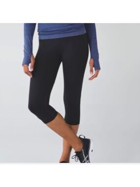 Lululemon Real Quick Crop Black